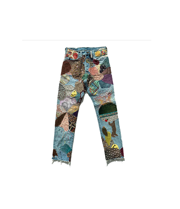 Distressed Jeans for the blue jeans