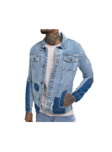 Patch jeans jacket