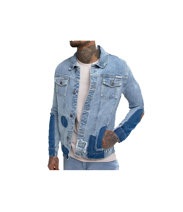Patch jeans jacket
